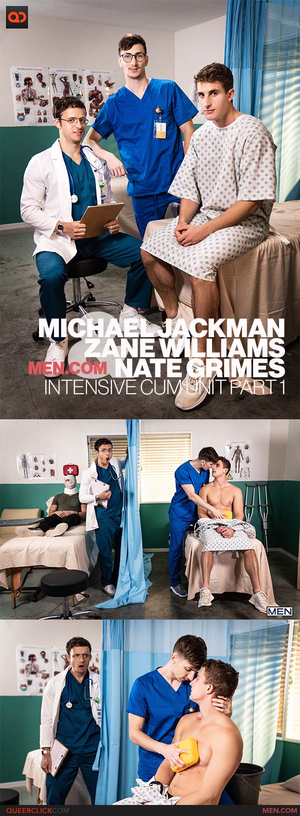 Men.com: Michael Jackman, Nate Grimes and Zane Williams 