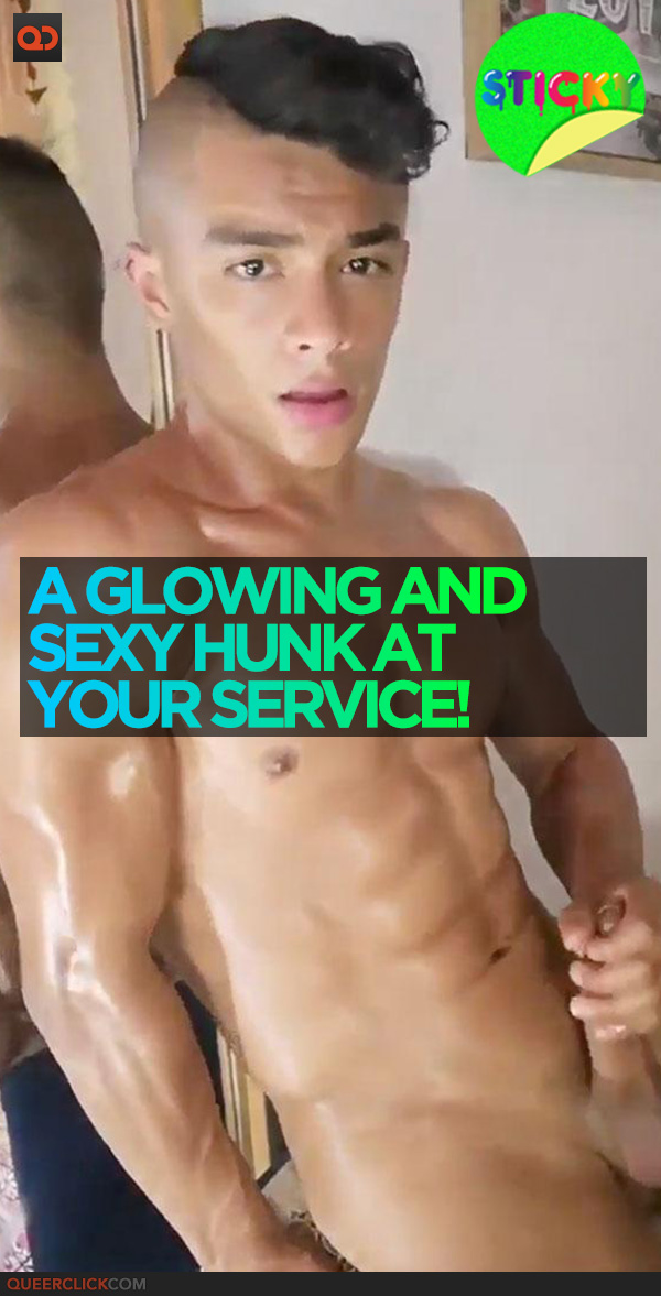 A Glowing and Sexy Hunk at Your Service!
