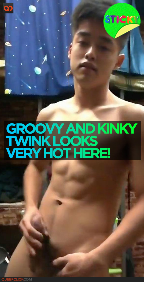 Groovy and Kinky Twink Looks Very Hot Here!