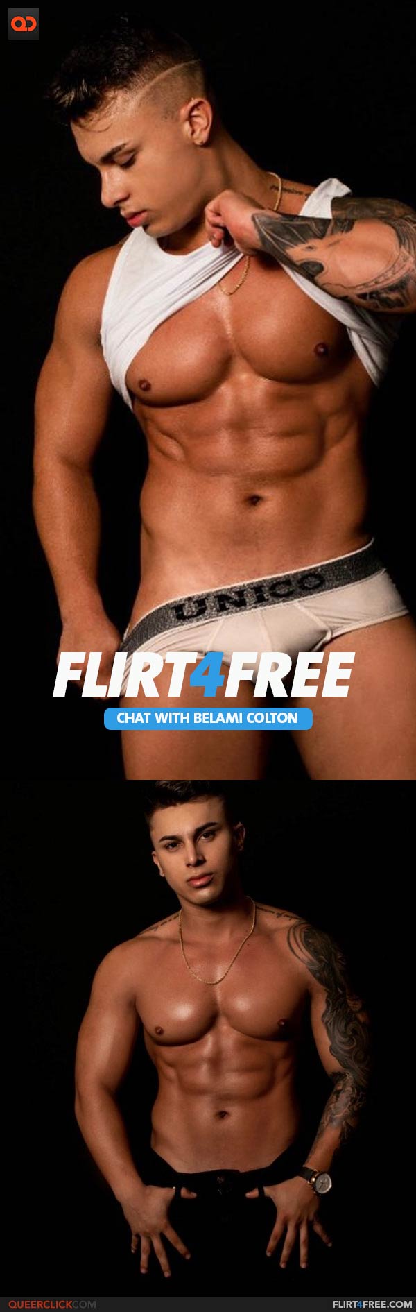 Flirt4Free: Belami Colton is Flexing and Jerking off in Fall cam Shows