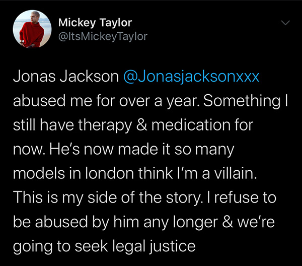 Mickey Taylor Accuses Jonas Jackson of Ruining His Career and Warns on Seeking Legal Help!