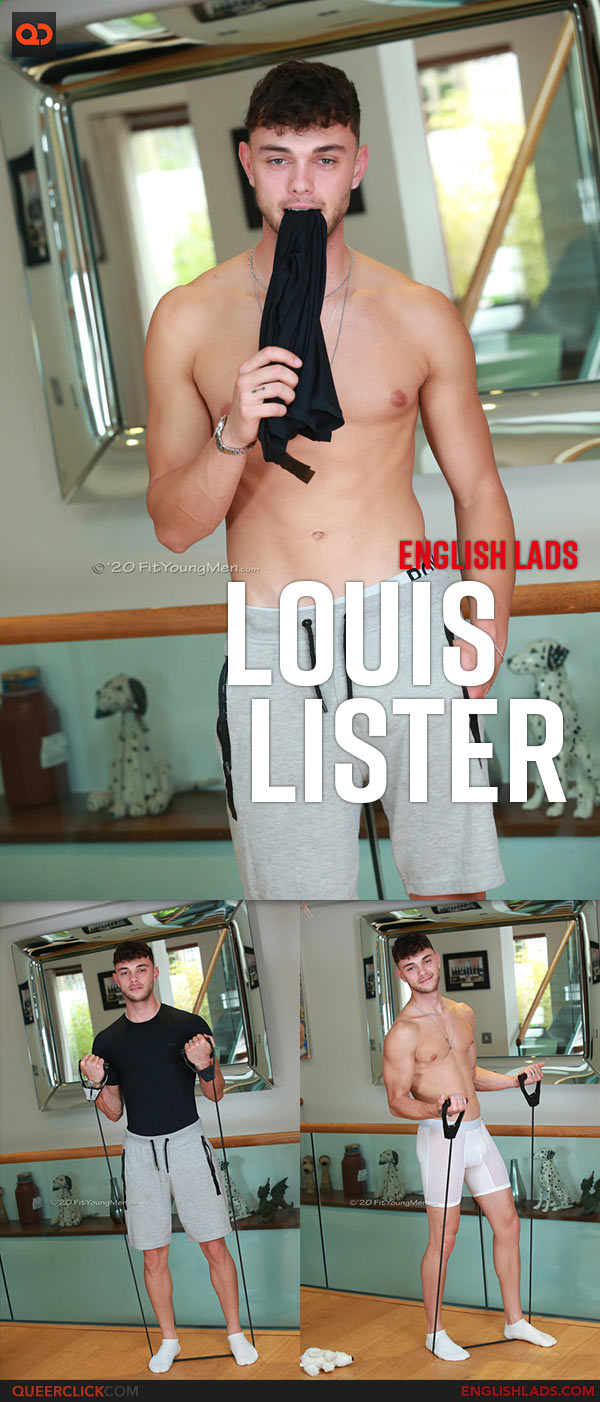 English Lads: Straight Young Hunk Louis Lister Shows off his Ripped Body and Wanks his Uncut Cock