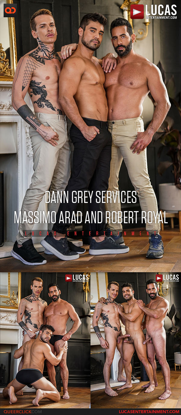 Lucas Entertainment: Dann Grey, Massimo Arad and Robert Royal - Bareback Threesome