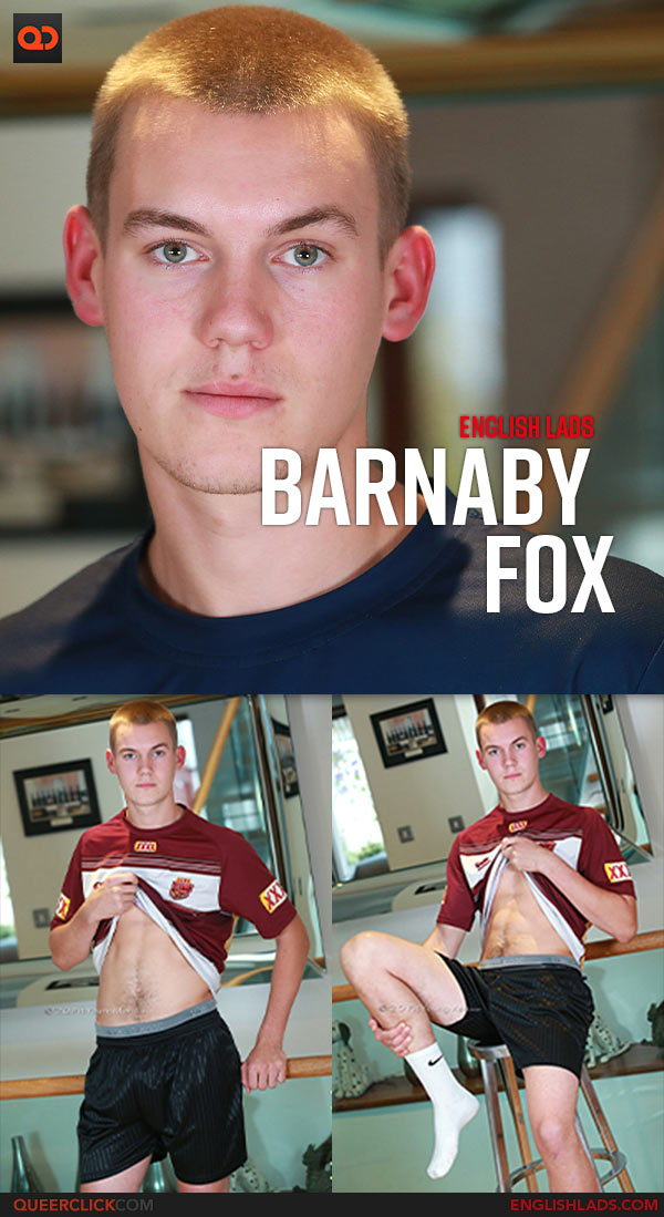 English Lads: Young Straight Pup Barnaby Fox's First Manhandling