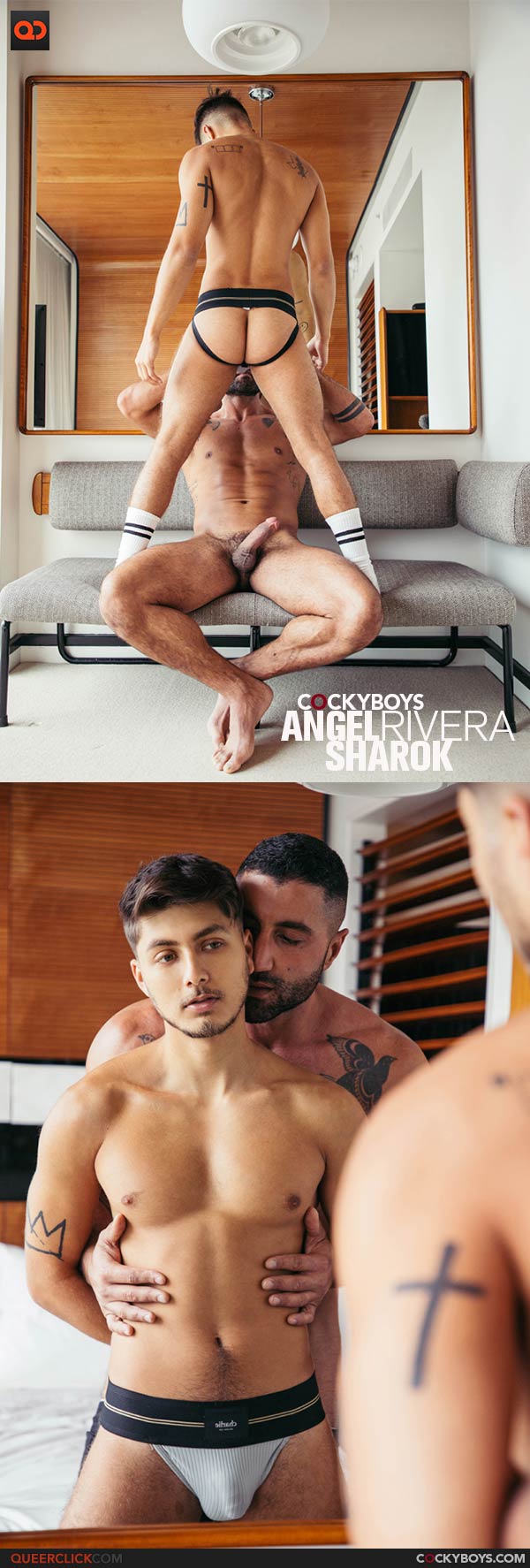 Angel Rivera is Devoured by Hunk, Sharok at CockyBoys