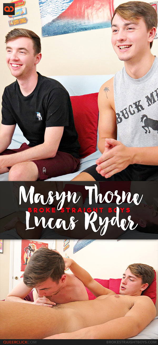 Broke Straight Boys: Masyn Thorne Fucks Lucas Ryder - Bareback