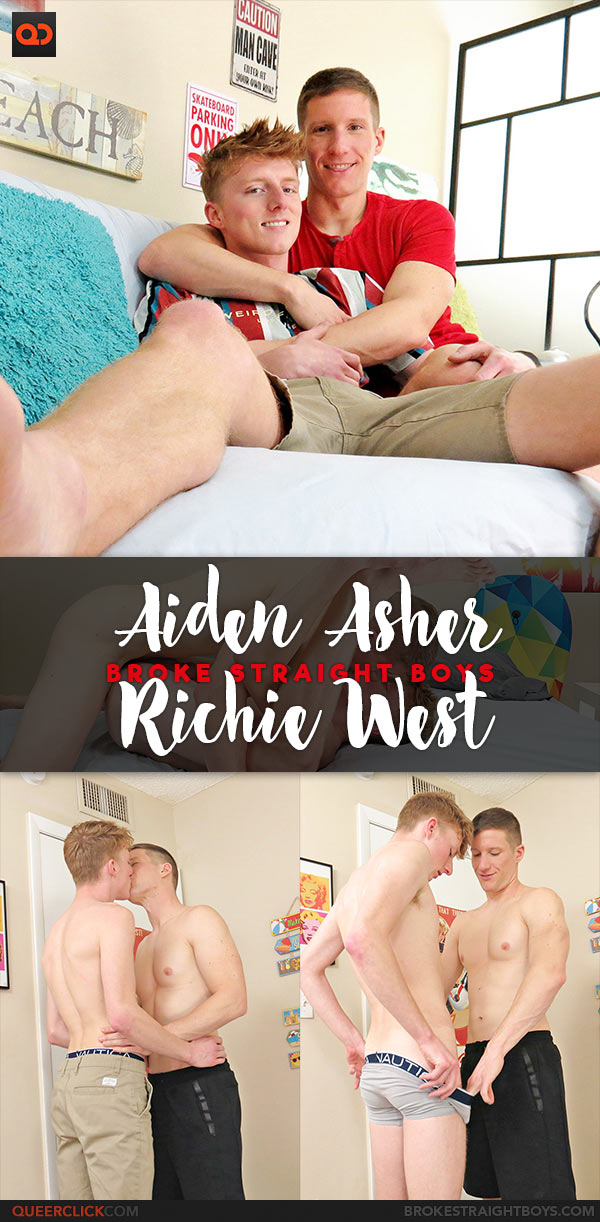 Broke Straight Boys: Aiden Asher Fucks Richie West - Bareback