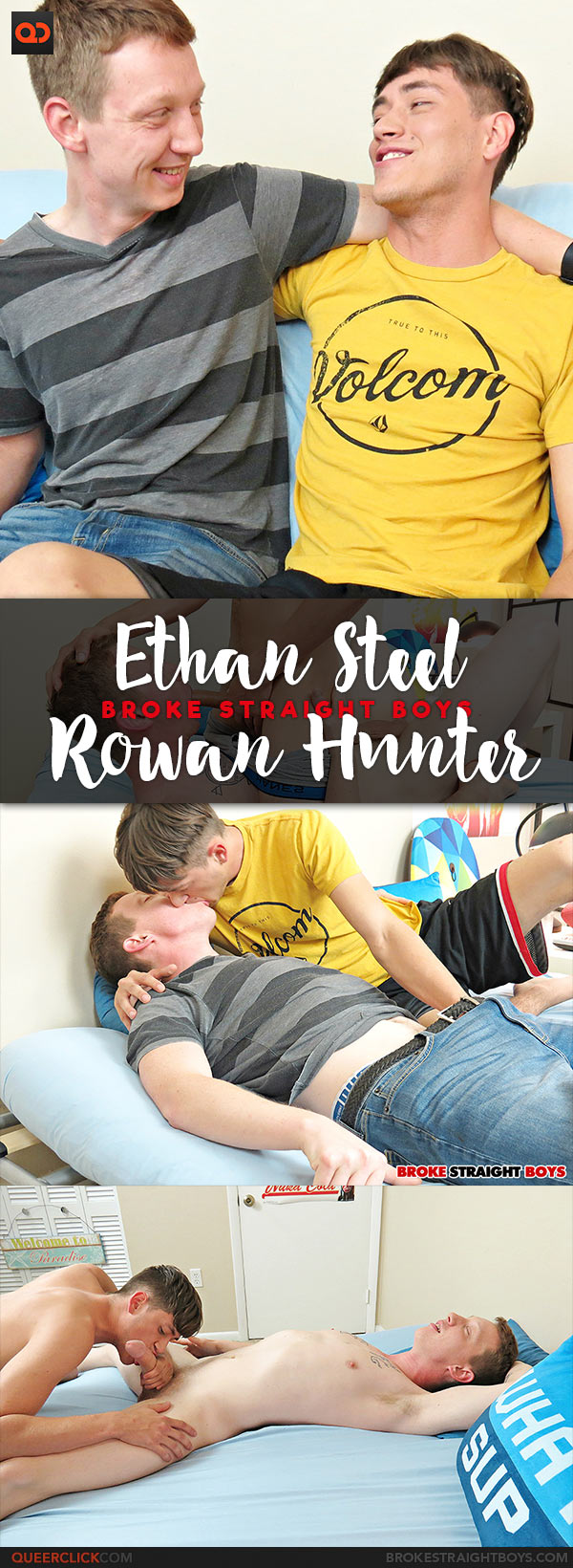 Broke Straight Boys: Ethan Steel Fucks Rowan Hunter - Bareback