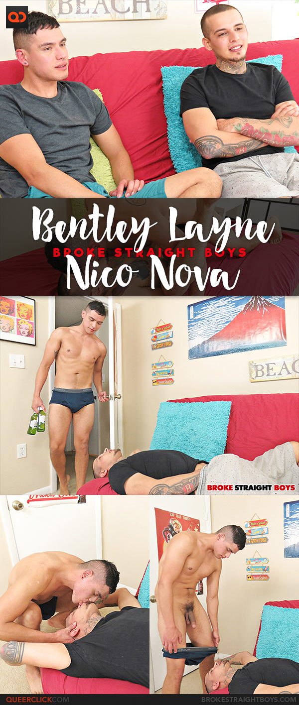 Broke Straight Boys: Nico Nova Fucks Bentley Layne - Bareback