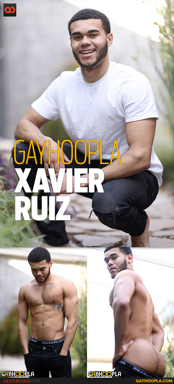 Gayhoopla: Xavier Ruiz - Latino Stallion Shows Off His Big Uncut Cock 