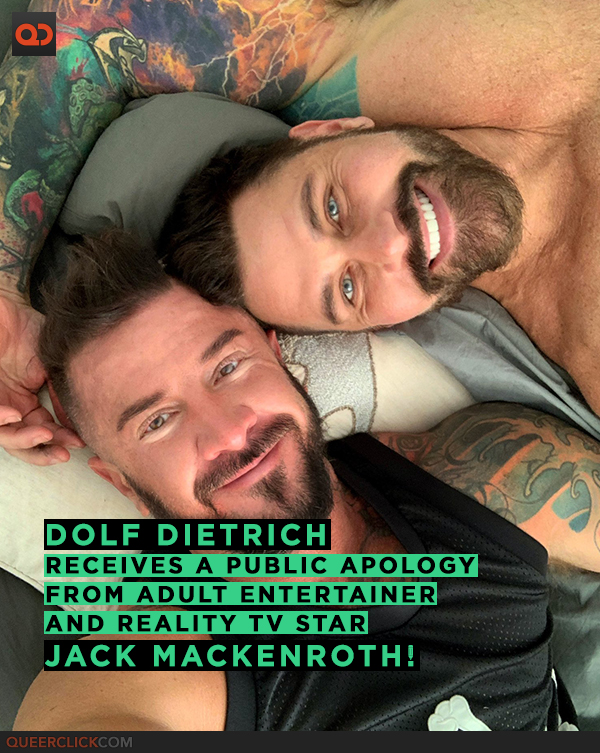 Dolf Dietrich Receives a Public Apology From Adult Entertainer Jack Mackenroth. Find Out Why!