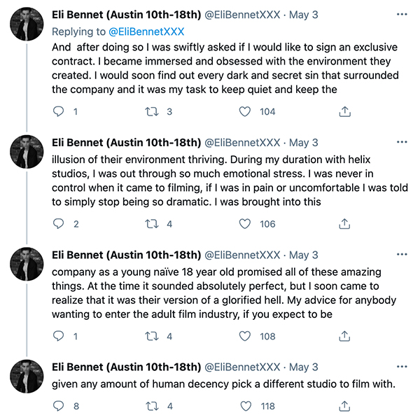 A Timeline of the Whole Eli Bennet and Jordan Lake vs Helix Studios Issue