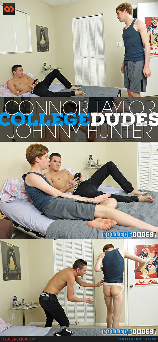 CollegeDudes: Connor Taylor Fucks Johnny Hunter - Fucking In My Jock