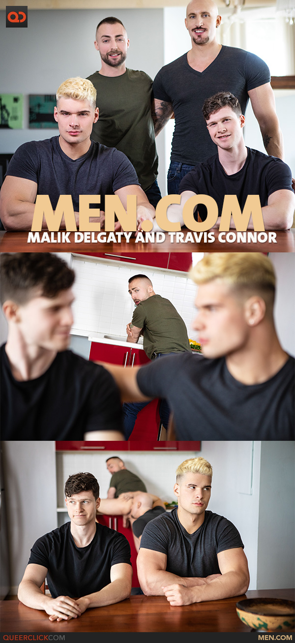 Men.com: Malik Delgaty, Jeremy London, Finn Harding and Travis Connor