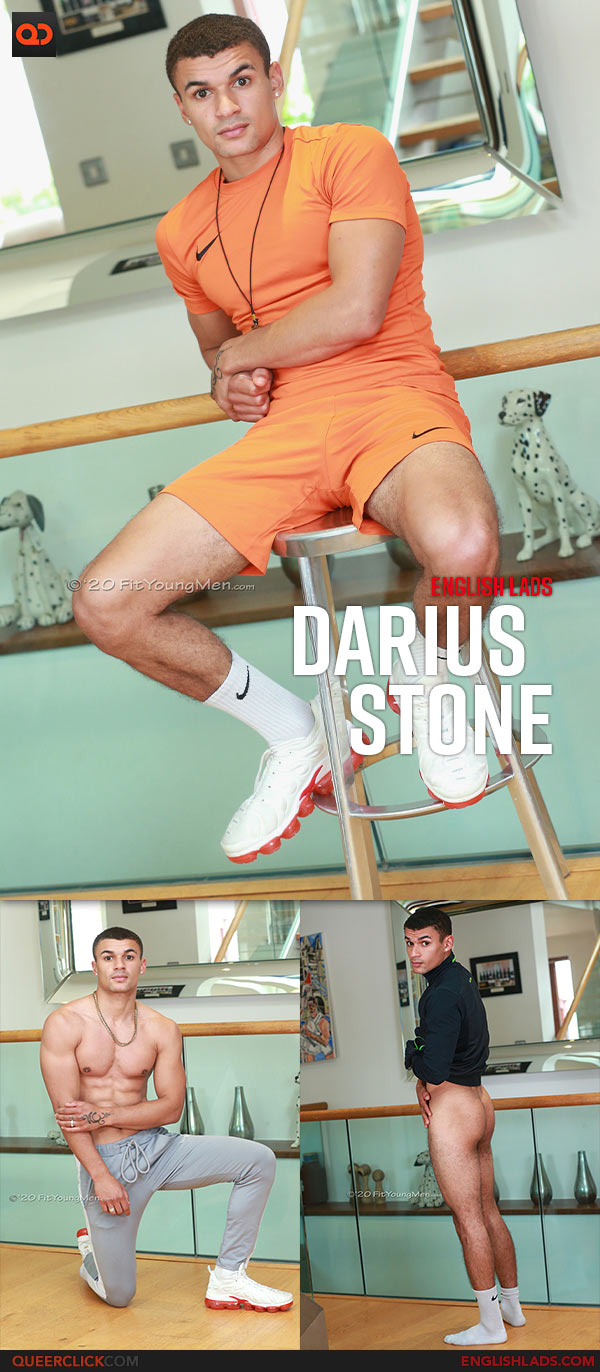 English Lads: Young Straight Boxer Darius Stone Shows off his Ripped Body and Wanks his Rock Hard Uncut Cock