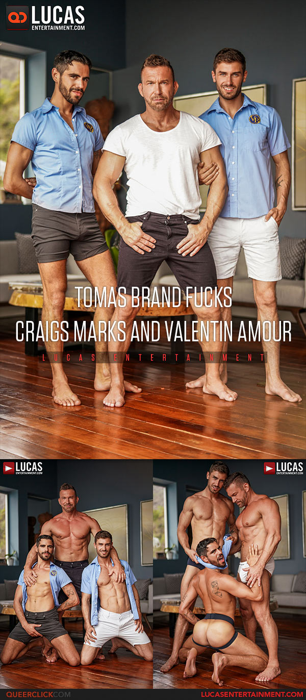 Lucas Entertainment: Tomas Brand, Craig Marks and Valentin Amour - Bareback Threesome