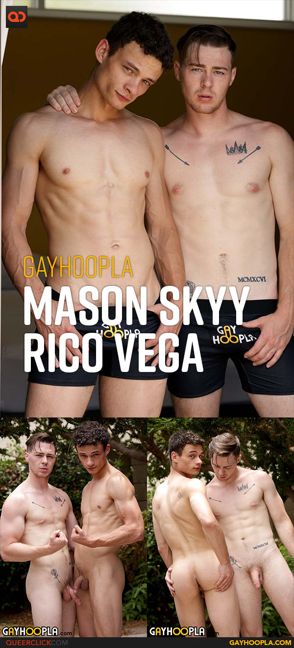 GayHoopla: Mason Skyy Gets A Wild Surprise From His Hot Online Hookup Rico Vega!