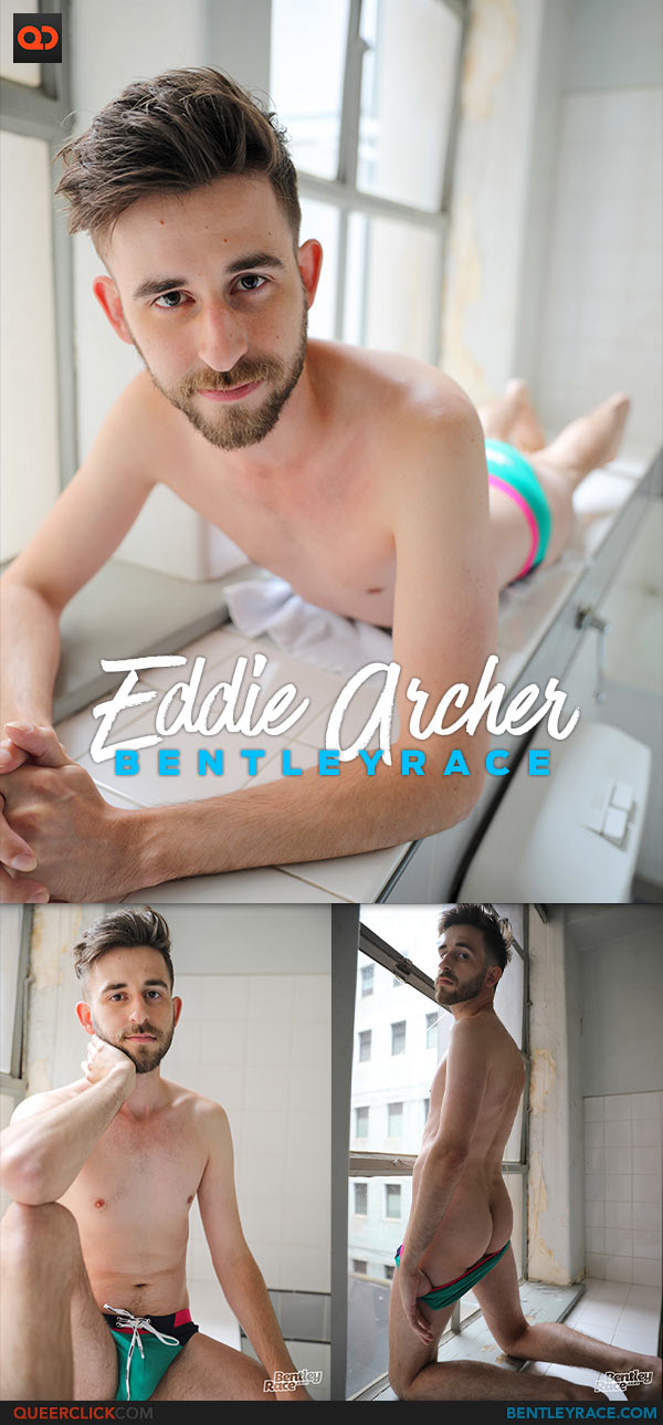 Bentley Race: Eddie Archer - Speedo Shoot in the Bathroom