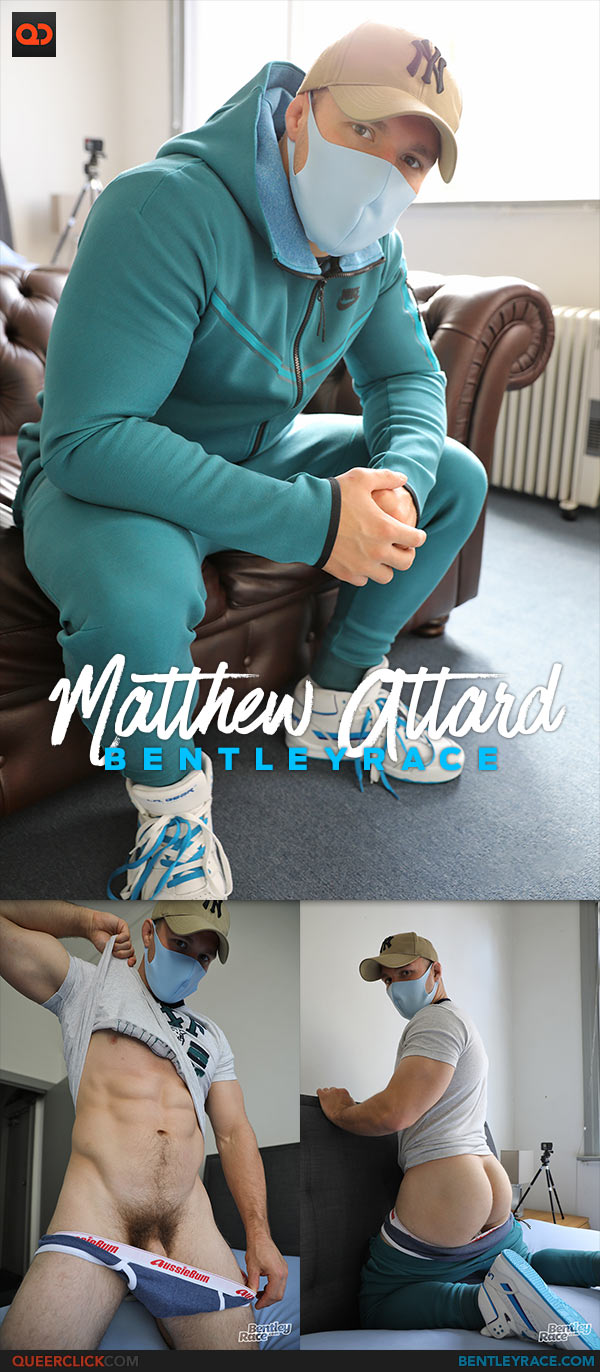 Bentley Race: Muscle Boy Matthew Attard Stripping Nnaked in the Studio