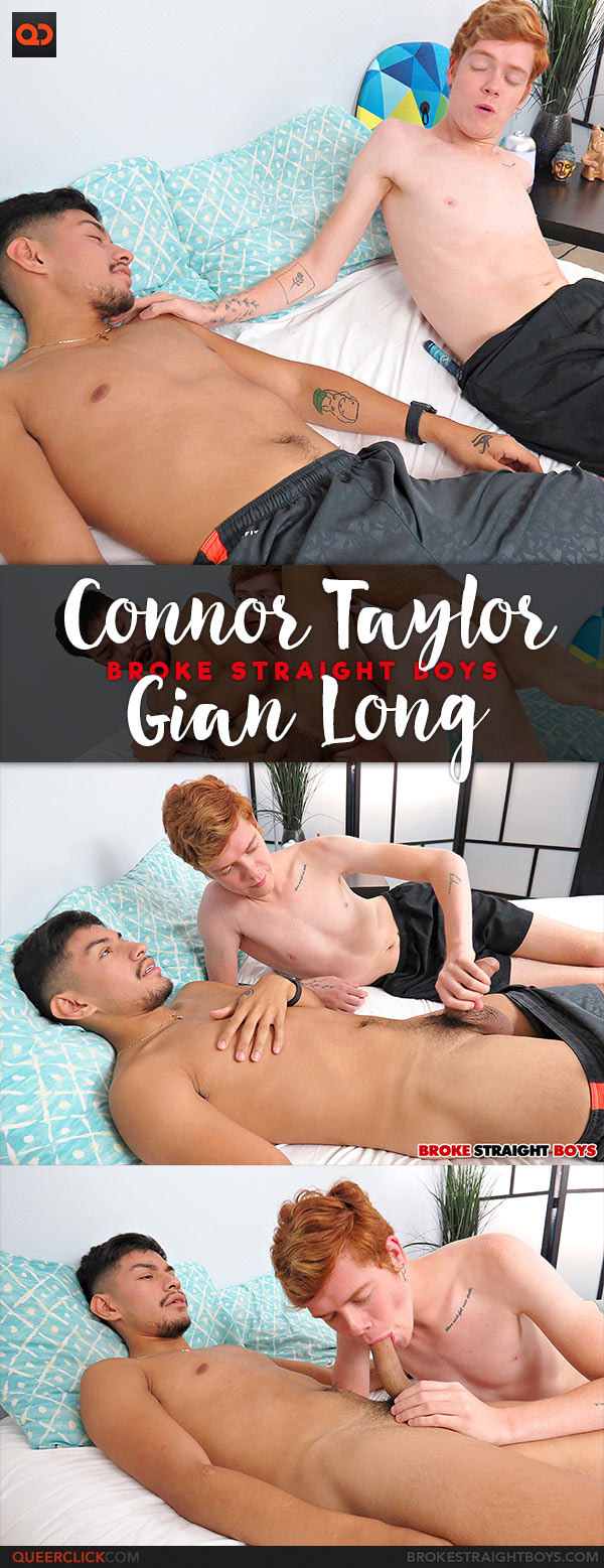 Broke Straight Boys: Connor Taylor Fucks Gian Long - Bareback