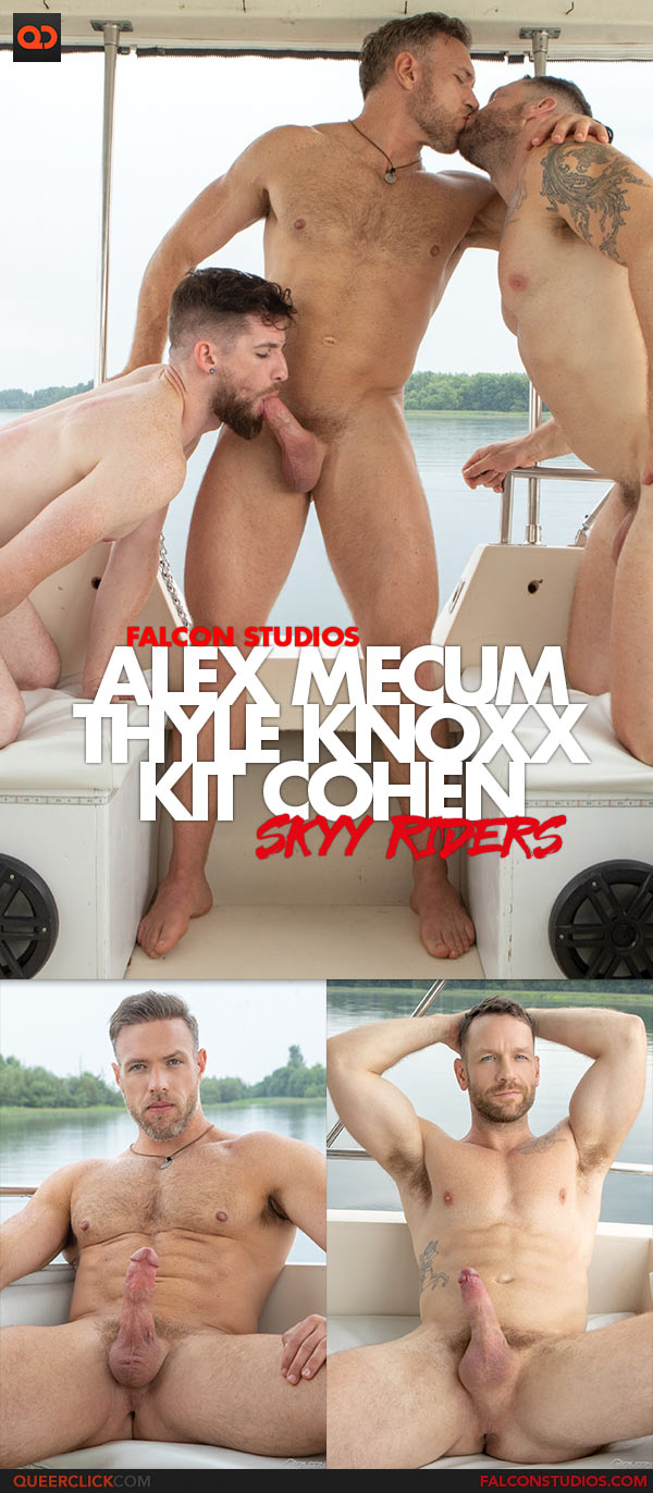 Falcon Studios: Alex Mecum, Thyle Knoxx and Kit Cohen - Bareback Threesome