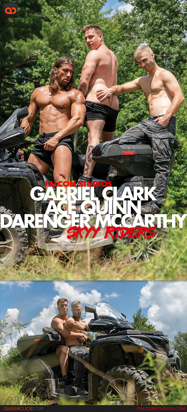 Falcon Studios: Gabriel Clark, Darenger McCarthy and Ace Quinn - Bareback Threesome