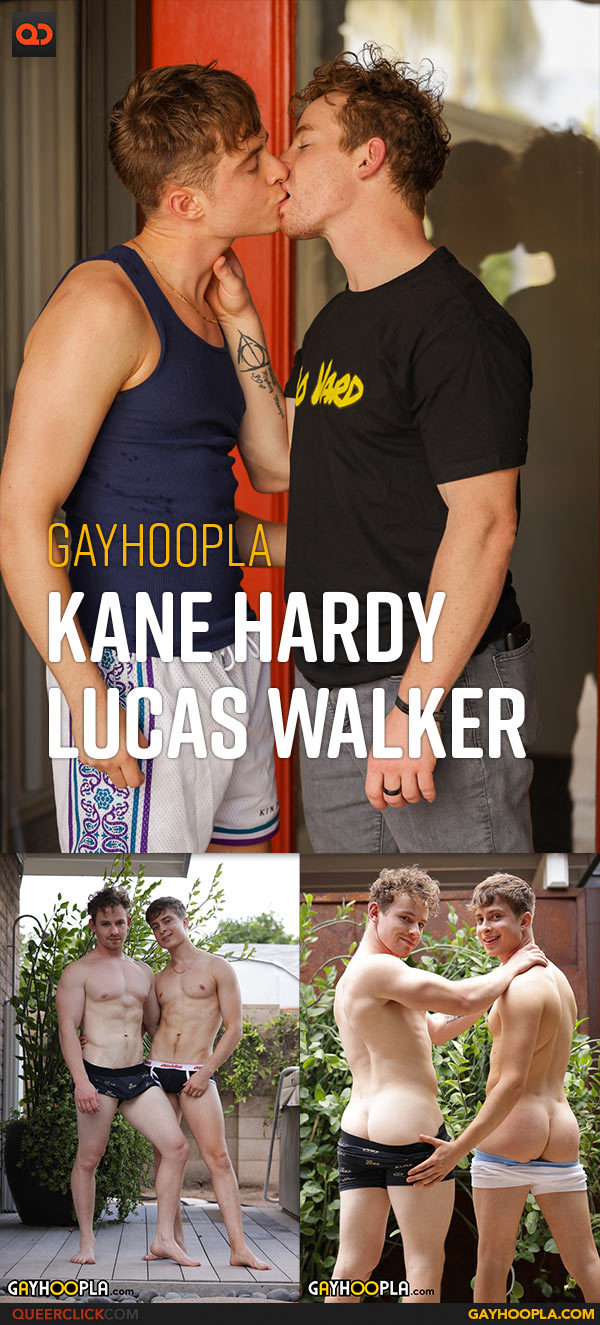 Gayhoopla: Muscle Stud Kane Hardy Takes Pretty Boy Lucas Walker's Anal Virginity 