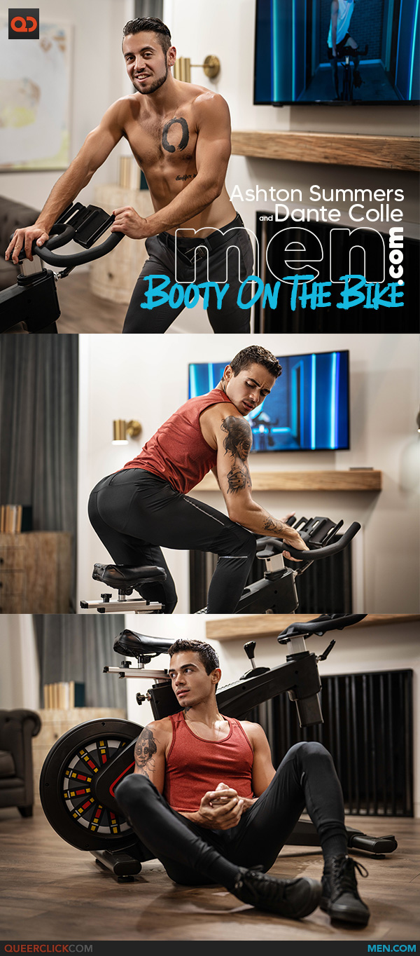 Men.com: Dante Colle and Ashton Summers - Booty On The Bike