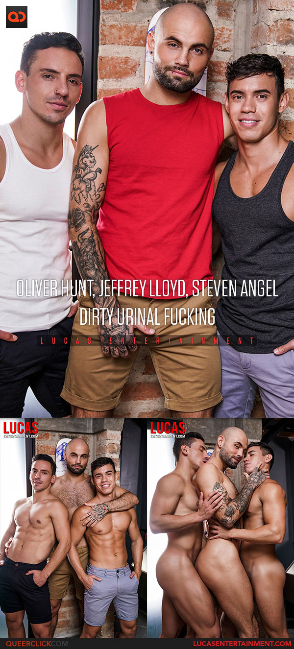 Lucas Entertainment: Oliver Hunt, Jeffrey Lloyd and Steven Angel - Bareback Threesome