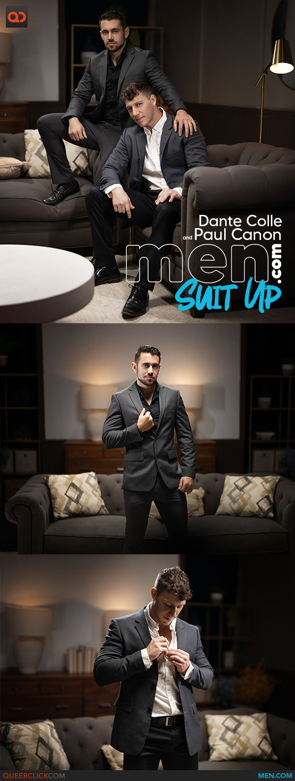 Men.com: Dante Colle and Paul Canon - Suit Up