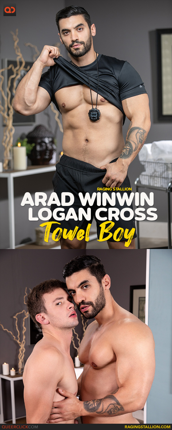 Raging Stallion: Arad Winwin and Logan Cross - Towel Boy