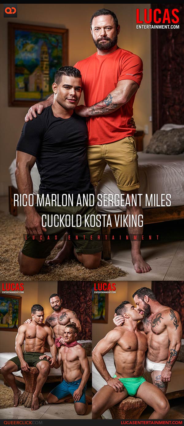 Lucas Entertainment: Rico Marlon and Sergeant Miles Cuckold Kosta Viking