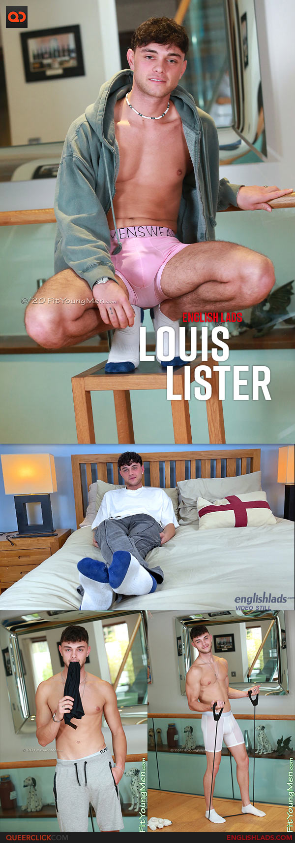 English Lads: Young, Straight, Lean Lad Louis Lister Wanks his Hard Uncut Cock