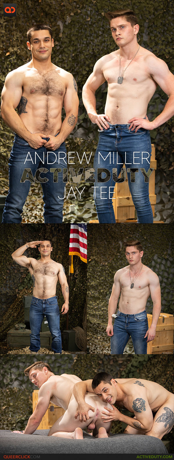 Active Duty: Andrew Miller and Jay Tee Flip Fuck - Jay Tee Engages Andrew