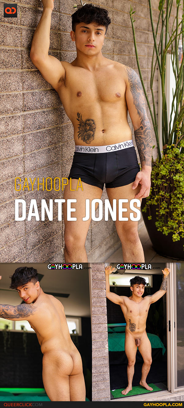 Gayhoopla: Dante Jones - Big Dick Swinging Dante Fires off a Huge Load