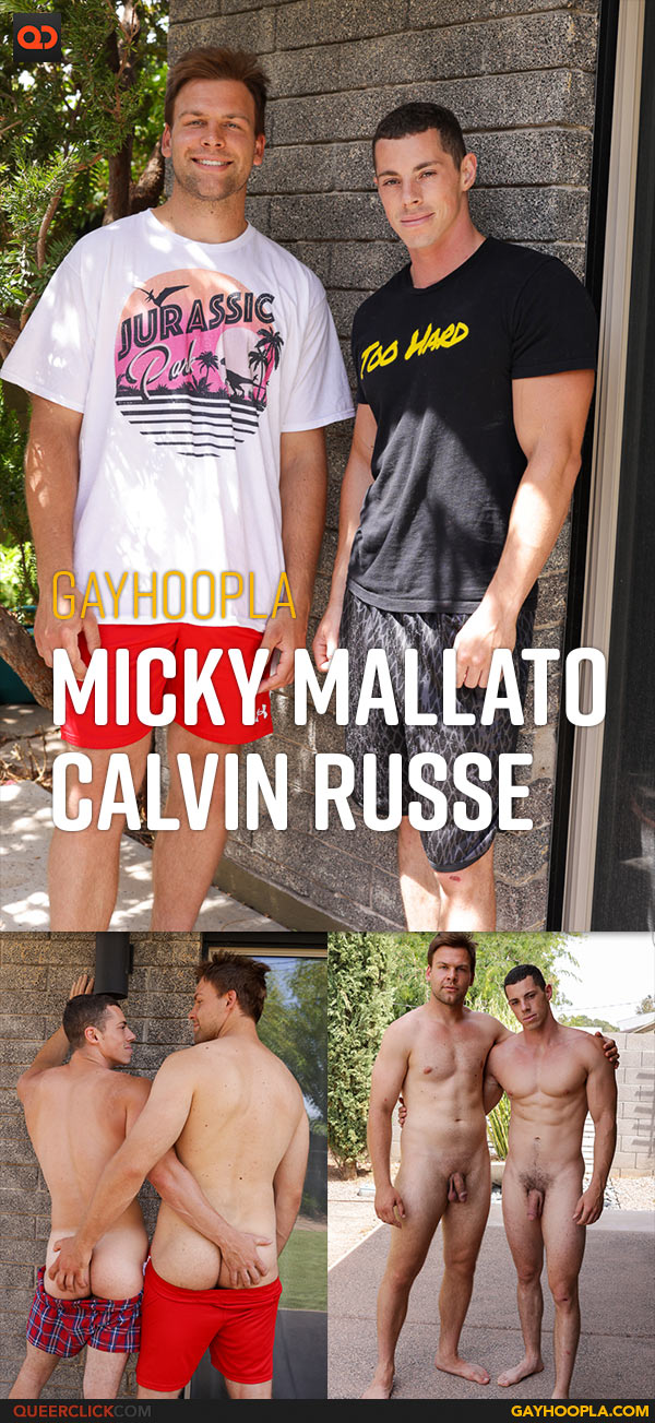 Gayhoopla: Micky Mallato Fucks Calvin Russe - Calvin Takes on Big Dick Micky in His Gayhoopla Premiere