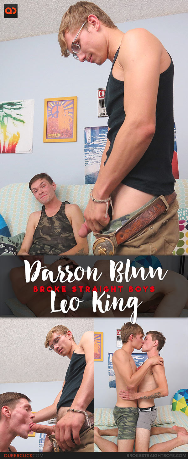 Broke Straight Boys: Darron Bluu Fucks Leo King - Leo First Time Bottoming