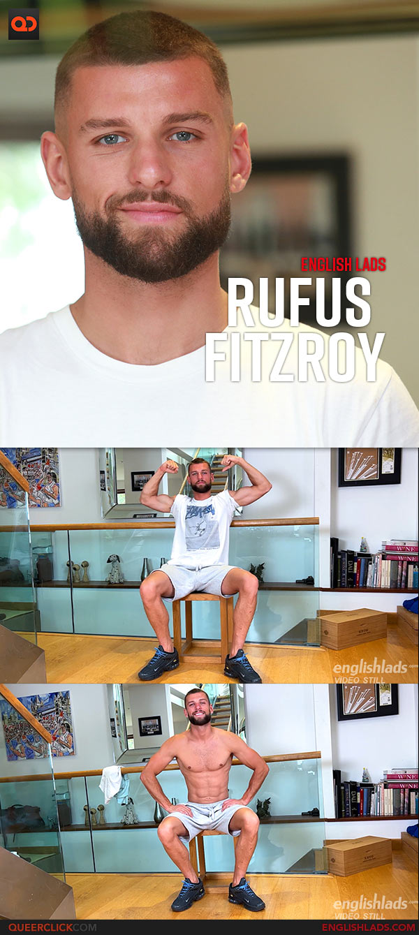 English Lads: Rufus Fitzroy - Straight, Fit and Young Stud Rufus Returns and Wanks his Big Uncut Cock