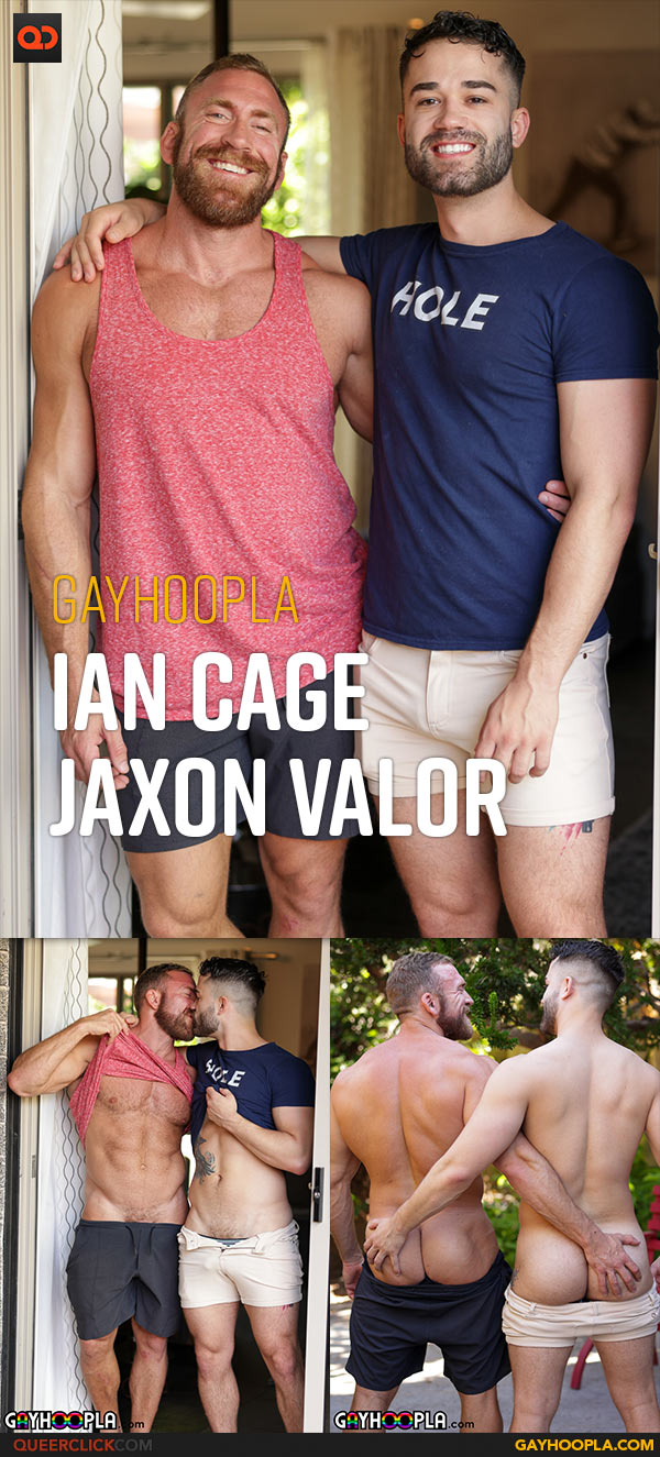 Gayhoopla: Ian Cage and Jaxon Valor Flip Fuck - Buff Daddy Ian Man Handles Jaxon