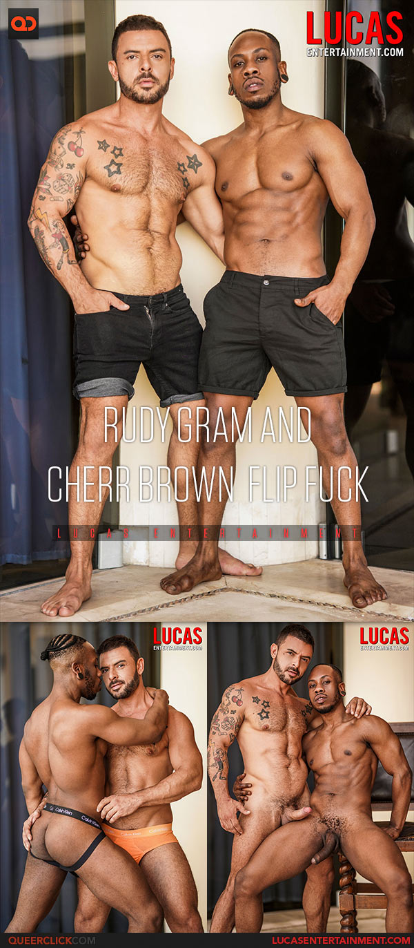 Lucas Entertainment: Rudy Gram and Cherr Brown Flip Fuck - Bareback Auditions 20