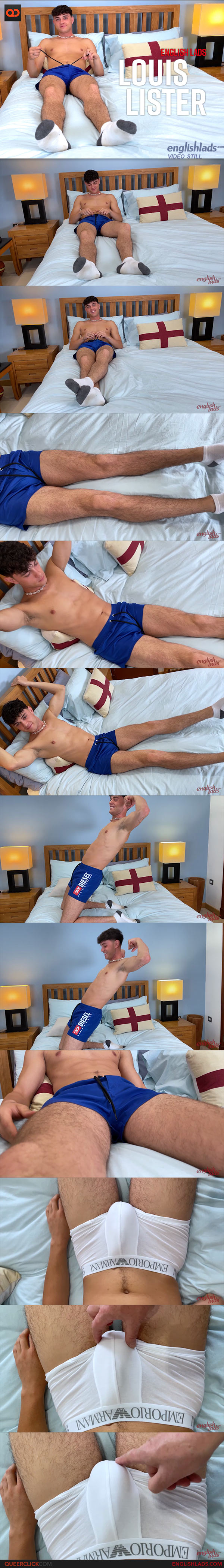 English Lads: Louis Lister - Young Straight Hottie Shows off his Lean Tanned Body and Uncut Cock