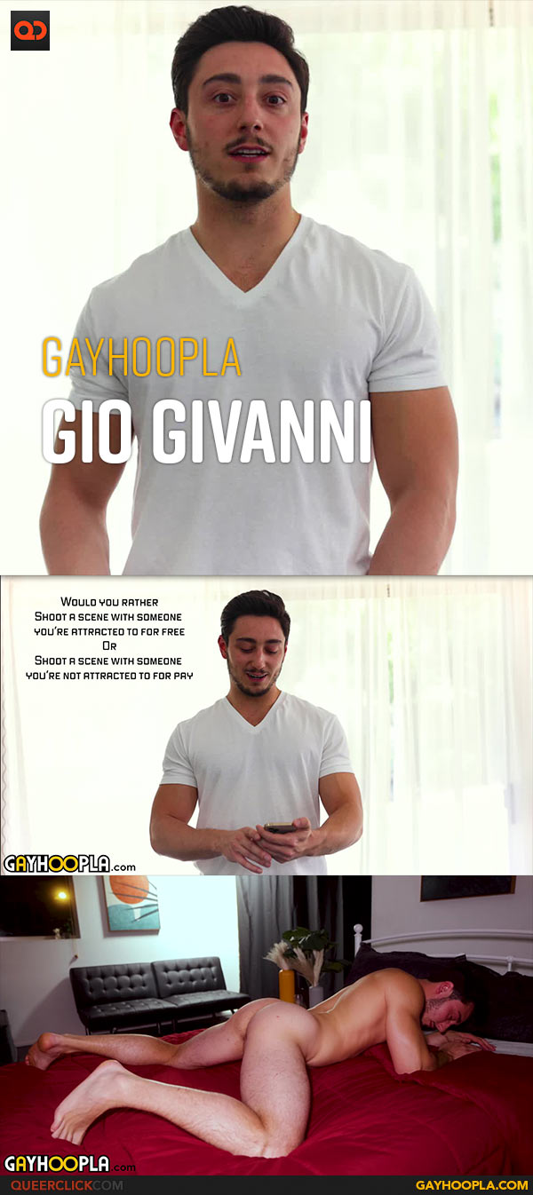 Gayhoopla: Gio Givanni - First Time Trying Ass Play on Camera
