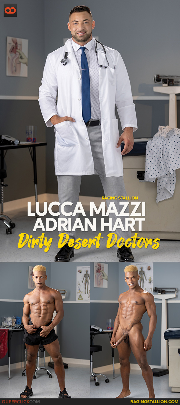 Raging Stallion: Adrian Hart and Lucca Mazzi - Dirty Desert Doctors