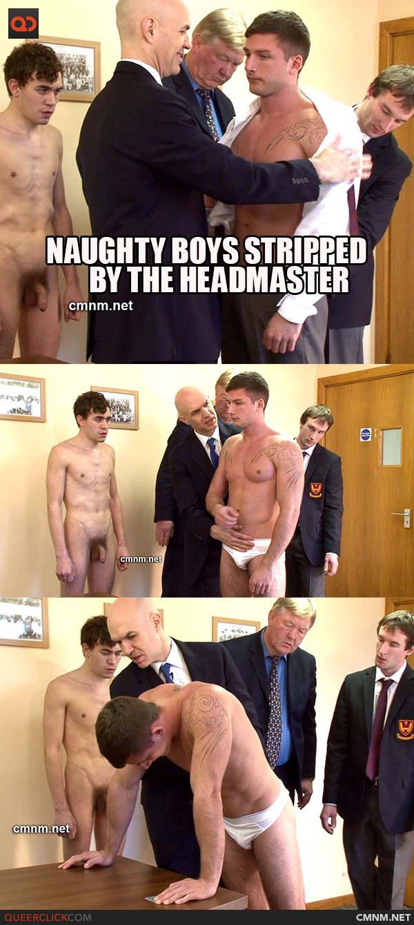 Naughty Boys Stripped by the Headmaster at CMNM.net