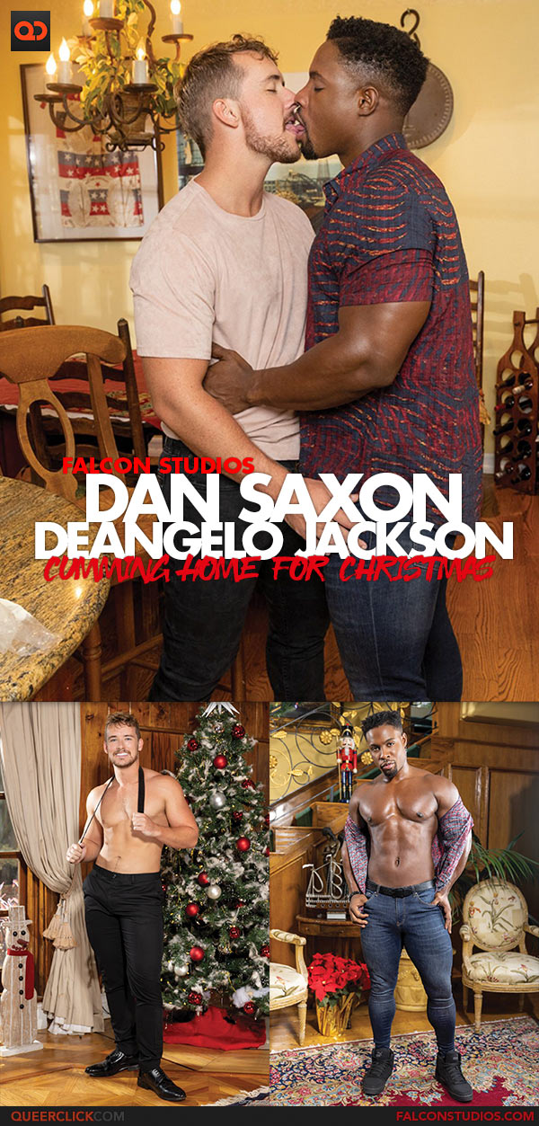 Falcon Studios: DeAngelo Jackson Fucks Dan Saxon - Cumming Home For Christmas
