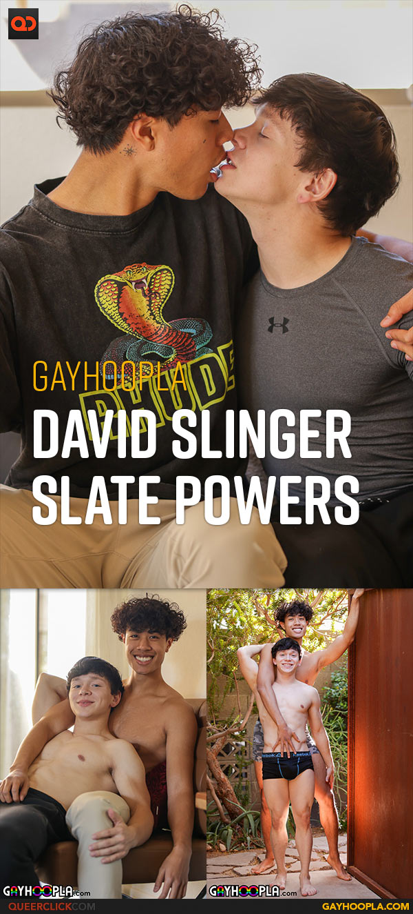 Gayhoopla: David Slinger Fucks Slate Powers - David Drains His Balls on Slate's Face