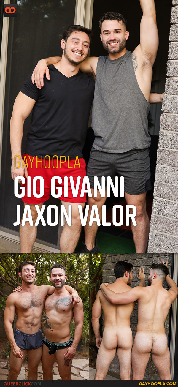 Gayhoopla: Gio Givanni Fucks Jaxon Valor - Gio Plunges Into Jaxon's Succulent Cheeks
