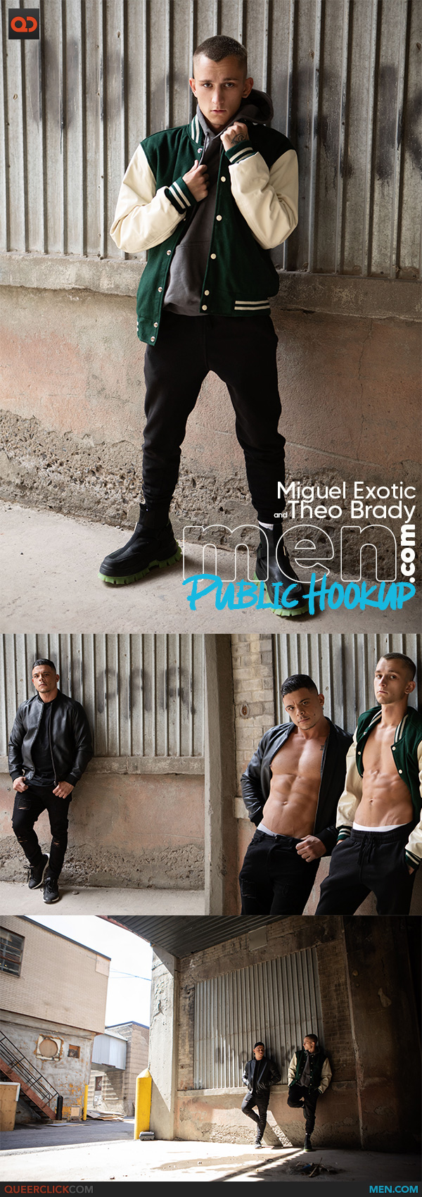 Men.com: Theo Brady and Miguel Exotic - Miguel and Theo's Public Hookup