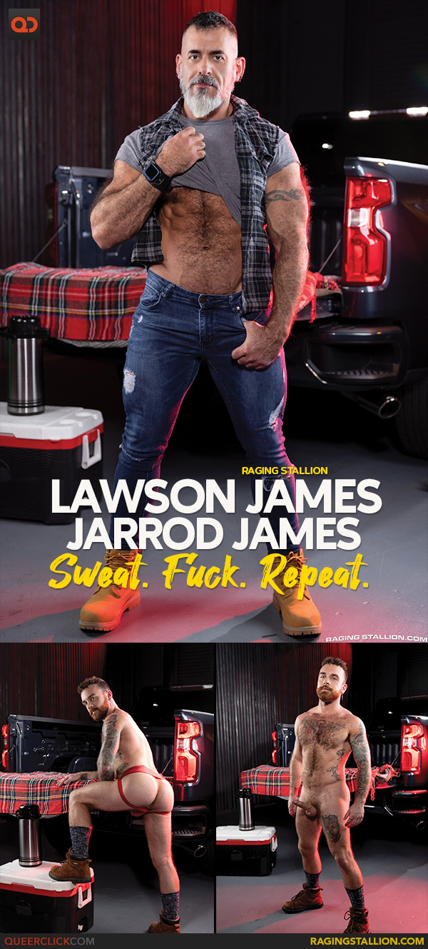 Raging Stallion: Lawson James and Jarrod James - Sweat. Fuck. Repeat.