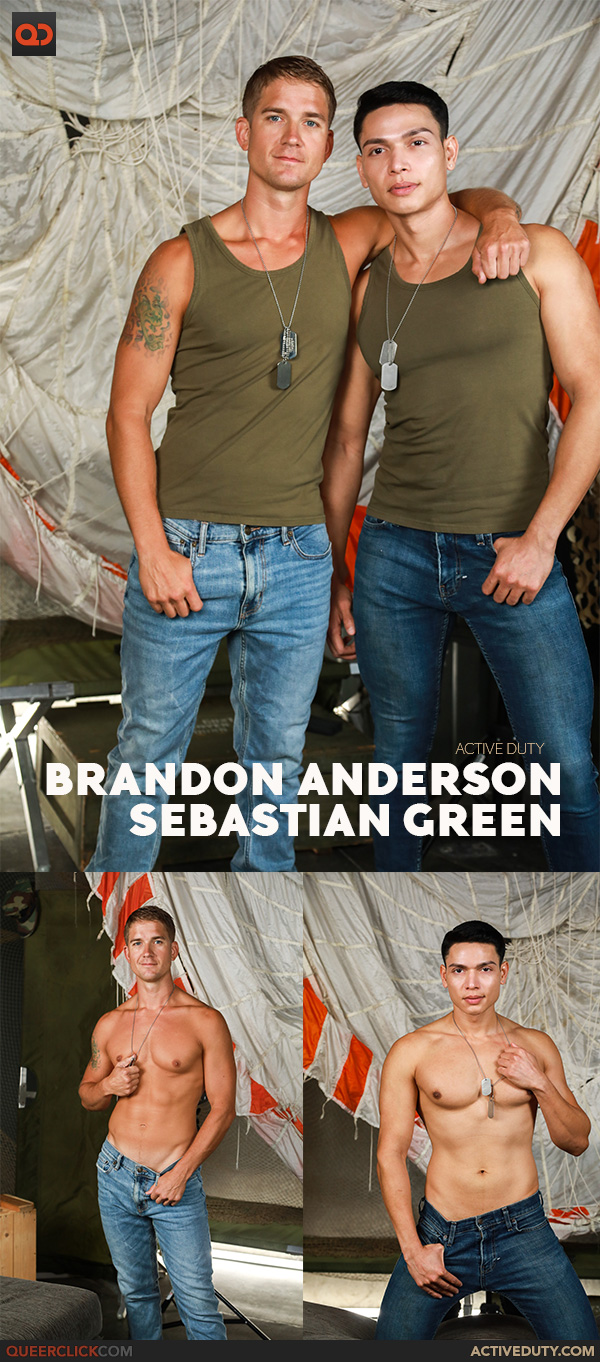 Active Duty: Brandon Anderson and Sebastian Green - Recruit Green Fucks Anderson